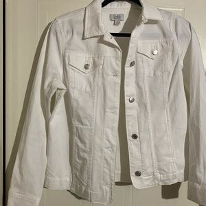 Croft & Barrow Jean jacket white Size S
